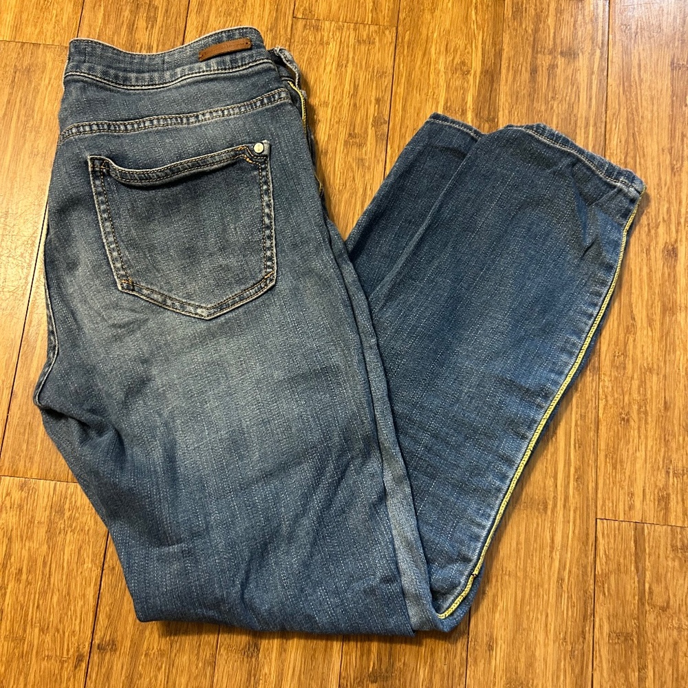 PILCRO Pilcro Jeans & the Letterpress Anthropologie Script Slim Straight 28